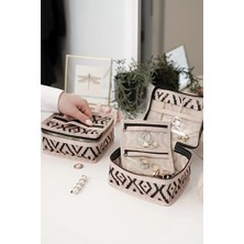 Tex Republic Bohe Seyahat Takı Makyaj Düzenleyici Çantası Mini Çanta