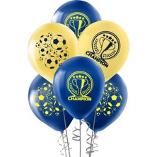 Party Country Pastel Balon Baskılı 100LÜ -Champion Lacivert-