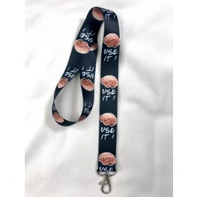 Hediyebum Siyah Just Use It Boyun Askısı