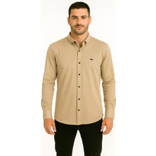 Classics Men Cafes Uzun Kol Slim Fit Erkek Gömlek - 7434