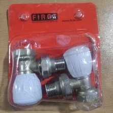 Fırat Radyatör Köşe Vanası 1/2 Paket 2 Li Orjinal
