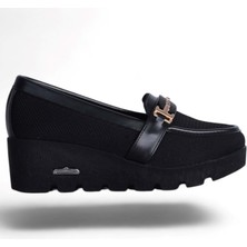 Moda Ayakkabı23 Moda Ayakkabı Esracan 2160 Siyah Kadın Babet Ayakkabı