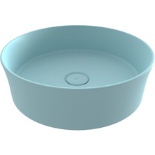 Bocchı Bocchi Sottile Slim Çanak Lavabo 38 cm Mat Buz Mavi 1478-029-0125