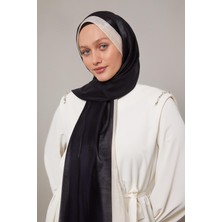 Lêvi D'or Siyah - Ekru Şerit Desen Kehribar Şal