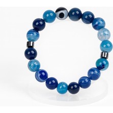 Zenaura Madagaskar Akik Doğaltaş Bileklik 10MM