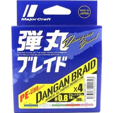 Yenibağ Craft Dangan Braid Ip Db4 Pe 0.8/0.10MM/14LB/6.1KG/300 Metre Multi