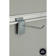 Modern Raf Kanallı Panoya Galveniz Kanca 25 Cm-Galveniz