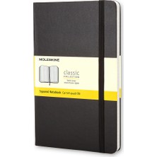 Moleskine Kareli Siyah Defter L Boy Sert Kapak