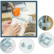 MCM Group Musluğa Takılan Sünger Havlu Askısı Sabun Hazneli Mutfak Banyo Lavabo Düzenleyici Organizer