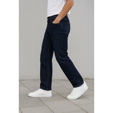 Cedy Denim Erkek Yüksel Bel Bol Kesim Boru Paça Kot Pantolon Reguler Fit Jean C336