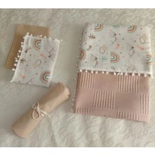 Wenaris 4 Parçalık Pike Takımı Battaniye ,2 Yastık Kılıfı ve Çarşaf