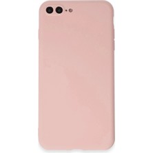 Marsilyan  iPhone 7 Plus Kılıf First Silikon - Rose Gold (K95)
