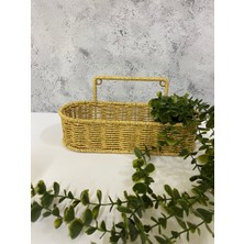 Çok Amaçlı Rattan Düzenleyici Sepet  Asılabilen Organizer  Dekoratif Sepet