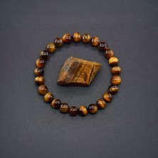 Sevil Gülgün Atelier Kaplan Gözü Doğal Taş Bileklik | Güç, Cesaret ve Koruma Taşı (Kadın & Erkek)