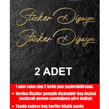 Sticker Usta Kişiye Özel Yazı Sticker, Ad Soyad Sticker, Isim Soyisim Sticker, Araba Oto Motosiklet Sticker  02513