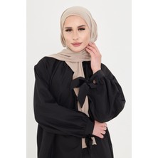 Hürrem Bone Sütlü Kahve Pratik Hazır Geçmeli Tesettür Bone Sandy Boyunluklu Çıtçıtlı 2505_26