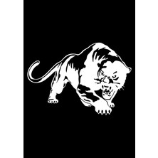Sticker Dizayn Vahşi Puma Kaplan Panter Sticker, Araba Oto Motosiklet Karavan Sticker 02519