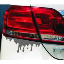 Sticker Dizayn 2 Adet Kan Damlası Far Sticker, Araba Oto Araç Sticker 02515