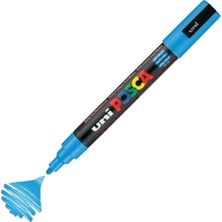 Uniball Posca (1.8-2.5) Su Bazlı Boyama Markörü Mavi ( N ) (Uni-Pc-5m)