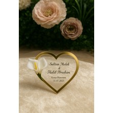 YD Shop Uv Baskı Pleksi Magnet Söz, Nişan, Nikah, Düğün, Kına 10 Adet