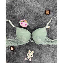 Intive Lingerie Push-Up Dantelli Önü Taşlı Aksesuar Detaylı Günlük/fantezi Sütyen