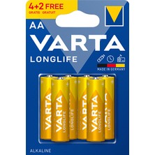 2 Adet  Varta Longlife Extra 6'lı Kalem Pil