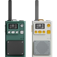 Wowkids W1A Çocuk Walkie Talkie 5 Km Green-Cream  Aaa Pilli Pmrtelsiz