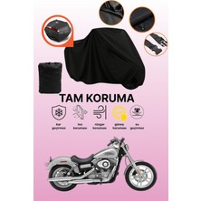 Dokaca Siyah Arka Çanta Uyumlu Harley-Davidson Dyna Super Glide Custom Fxdcı Uyumlu Motosiklet Brandası