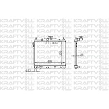 KRAFTVOLL-08040058 - Motor Su Radyatoru Hyundaı Getz 1,3 1,4 Benzınlı Manuel 03> (370*488*16) Brazıng (Mt)
