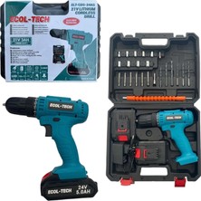 Ecol-Tech 3371 2 Batarya Şarjlı Matkap Seti Çantalı