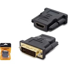 Hadron HDX1260 DVI (M) To HDMI (F) Adaptör 24+5 Siyah