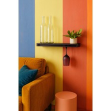 Merzana Duvara Monte Şarap Rafı, Metal Şaraplık