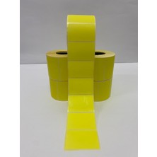 40 x 60 Eczane Etiketi Sarı Renk 5 Rulo 5.000 Etiket