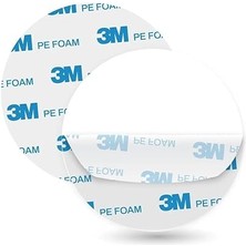 Magnet 100 Adet 3m Yuvarlak Kesimli Köpüklü Çok Güçlü Çift Traflı Bant 30MM Çap