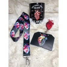 Hediyebum Kalp Desenli Hediye Paketi