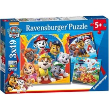Puzzle, Paw Patrol, 3X49 Parça