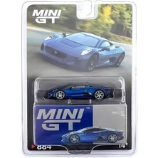 Mini Gt Bl 884 Jaguar C-X75 Blue 1/64 Model Araba