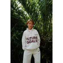 Magu Erkek Çocuk Pamuklu Gri Yarım Fermuarlı Future Goals Eşofman Takımı