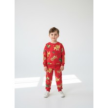 Kumrunun Dünyası Renkli Alt Üst Takım Pijama Takımı (Kalıbı Dar)