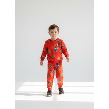 Kumrunun Dünyası Renkli Alt Üst Takım Pijama Takımı (Kalıbı Dar)
