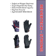 Motokit Revertech Strong Purple / Su ve Rüzgar Geçirmez Kışlık Motosiklet Eldiveni