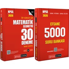 Pegem Akademi Yayıncılık 2026 Kpss Efsane 5000 Tamamı Çözümlü Soru Bankası - 2026 Kpss Matematik 30 Deneme Çözümlü