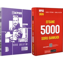 Pegem Akademi Yayıncılık 2026 Kpss Efsane 5000 Tamamı Çözümlü Soru Bankası - 2026 Kpss Türkçe Konu Anlatımı