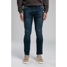 Lee Cooper Jagger Erkek Slım Straıght Dar Kesim Normal Bel Düz Paça Jean Pantolon Mavi