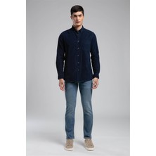 Lee Cooper Jagger Erkek Slım Straıght Dar Kesim Normal Bel Düz Paça Jean Pantolon Mavi