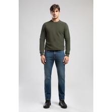 Lee Cooper Harry Erkek Straıght Normal Kesim Normal Bel Düz Paça Jean Pantolon Mavi