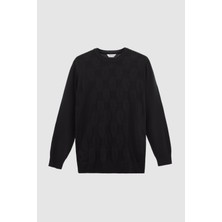 D'S Damat Ds Damat Regular Fit Siyah Kazak 3HC060192001M