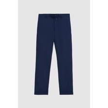 Twn Slim Fit Lacivert Armürlü Jogger Pantolon 4EC03KV703503