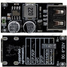 Weko WK-22853 Usb-A Dc Voltaj Düşürücü Modül Telefon Şarj Devresi Giriş 6-32V Çıkış 5V To Q.c3.0 Step Down