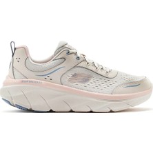 Skechers D'lux Walker 2.0-Daisy Doll Womens Memory Foam Sneaker Pink Hafızalı Taban Kadın Günlük Spor Ayakkabı Krem